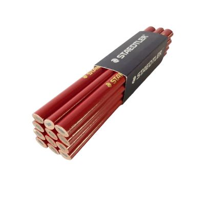 STAEDTLER ดินสอ (12 แท่ง)ดินสอแดง ดินสอช่าง ดินสอช่างไม้