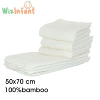 (10pcs/Lot)WizInfant Baby Muslin Squares Cloth 100 bamboo Reusable Nappy Bibs Wipes Burp Cloth Nappy Liners Baby Feeding Wipe