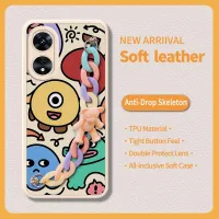 Back Cover Anti-fall Phone Case For OPPO A97 5G cute imitation leather protective case soft shell Skin feel silicone