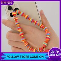 NHNH สายคล้องเชือกห้อยเคสโทรศัพท์อเนกประสงค์สำหรับกุญแจห่วงโซ่มือถือสายคล้องคอสายนำโชคโทรศัพท์โช้คเกอร์