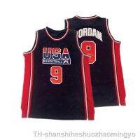 【hot】❏♧  1992  9 Michael Jorda n Basketball Jerseys All Stitched Throwback