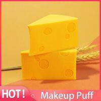 Soft And Flexible Cheese Shape Cosmetic Puff Well Blended Latex Free Makeup Sponge Fine Pores Wet And Dry Sponge