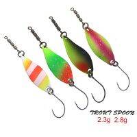 HISTOLURE 2.3g  2.8g Copper Twisted  Fishing  trout spoon  UV colors fishing lures spinner baitLures Baits