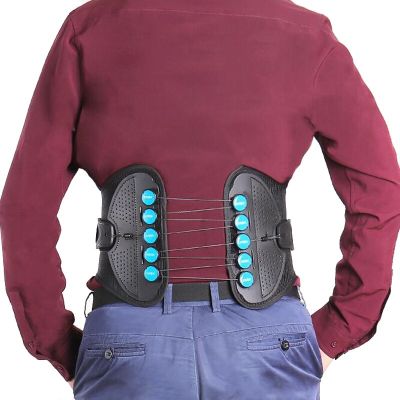 Double Pulley System Medical Lumbar Support Disc Herniation Orthopedic Posture Corrector Waist Trainer Back Spine Brace Belt Men