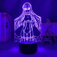 Anime Led Lamp Code Geass CC Figure for Bedroom Decor Kids Brithday Gift Manga Room Desk Night Light Code Geass CC