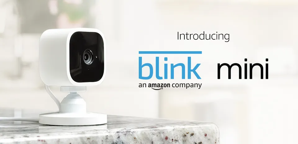 Blink Mini – Compact indoor plug-in smart security camera, 1080p HD video,  night vision, motion detection, two-way audio, easy set up, Works with