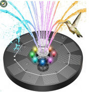 BouPower IN stock 3w LED Solar Fountain 1500mah Solar Battery Fountain