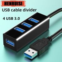 ✲◐ USB 3.0 4 Ports HUB Splitter High Speed Multi Splitter USB Adapter Expander Cable For Desktop PC Laptop Adapter USB HUB