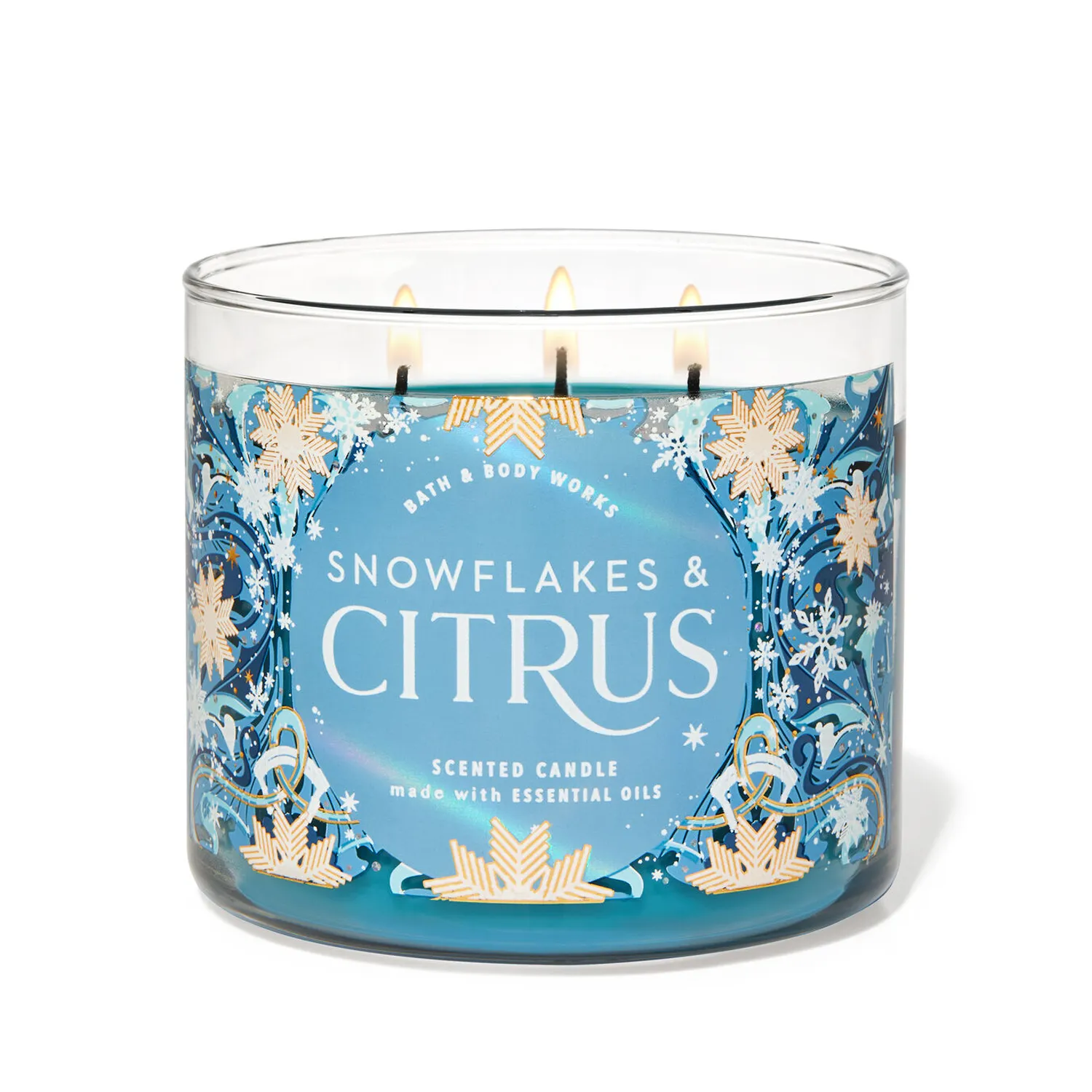 bath and body works candle holder snowflake