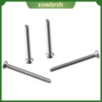 ZOWBRSH 30PCS 304สแตนเลสสตีล สกรูสำหรับเครื่องจักร 6-32x1-1/2นิ้ว สกรูหัวจม ยาวเป็นพิเศษ สกรู UNC เต้าเสียบไฟฟ้า