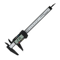 0-6 Inch/ 150mm Electronic Digital Vernier Caliper Carbon Fiber Reinforced Plastic High Precision Slide Caliper LCD Display Measuring Tool (Inch/ Metric)