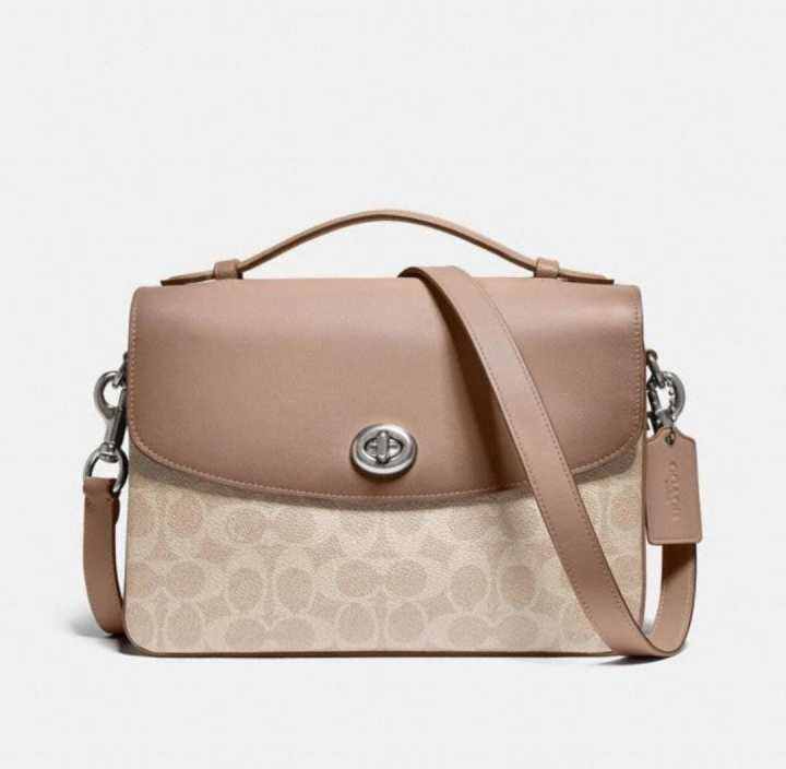 Coach Cassie Crossbody In Signature Canvas - Sand Taupe | Lazada Indonesia