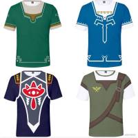 Ag เสื้อยืดแขนสั้นลําลอง พิมพ์ลายอนิเมะ The Legend of Zelda 3d พลัสไซซ์ สําหรับผู้ชาย และผู้หญิง