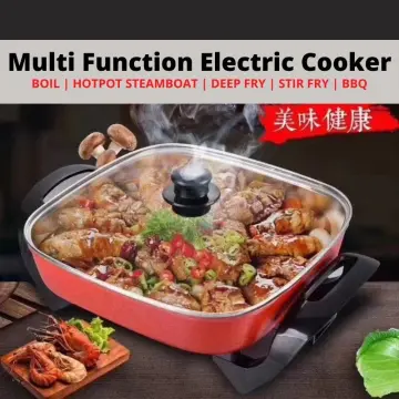 High Quality Multi-Function Electric Cooker Portable Cooking Pot for Hot Pot,  Boil, Fry, BBQ - China Multi-Function Electric Cooker and Electric Cooking  Pot price