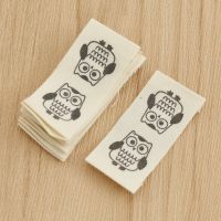 10pcs Washable Cloth Owl Shaped Sewing Labels DIY Handmade Stitching Craft Garment Bag Shoes Tags Accessories Labels