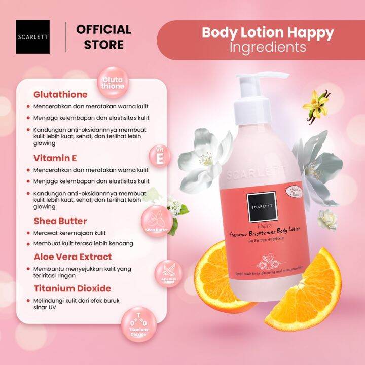 Scarlett By Felicya Angelista Body Lotion Happy Lazada