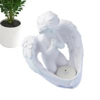 Angel Wings Decor Candle Holders for Pillar Candles Angel Figurines Memorial Candle Holder Angel Wing Catholic Gifts for Loss in Memory of Loved Ones apposite