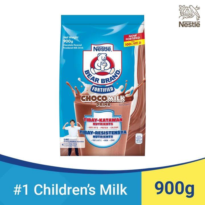 Bear Brand Fortified Powdered Milk Drink Chocolate 900g Lazada Ph