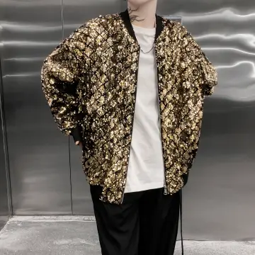 Gold and black jacket on sale mens