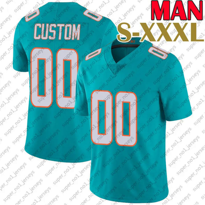 1 JERSEY นักข่าวฟุตบอล Miami Dolphins tyreek Hill jaylen waddle Mike gesicki  jevon Holland jerseys elandon roberts Jerome bake Kader kohou Jeff wilson  jr.