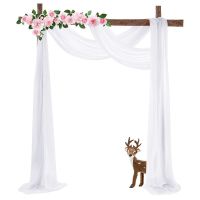 【 YUYANG Lighting 】 Wedding drapery 100D chiffon outdoor banquet party Decor arch cloth curtain photography background fabric