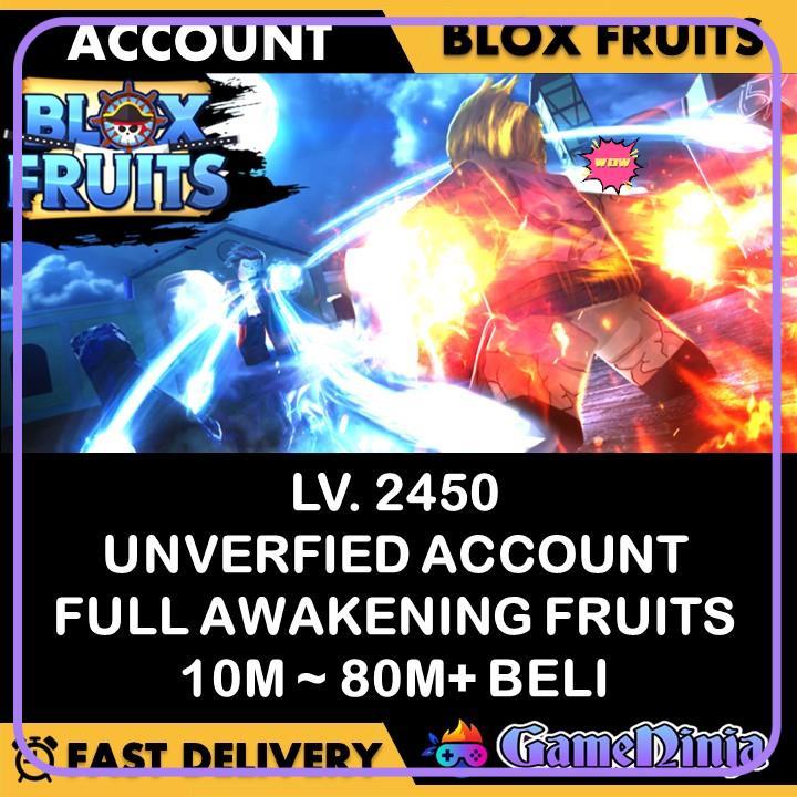 Cheap Account ] Blox Fruits Max Level Account (2450) - Fast Delivery