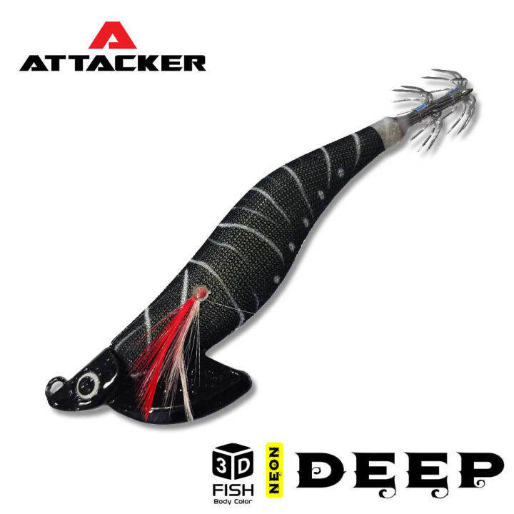 โยกุ้งตกหมึก-attacker-neon-deep-jig-ขนาด-3-0-3-5-โยตกหมึก-เหยื่อปลอม-ตกหมึก-อุปกรณ์ตกปลา