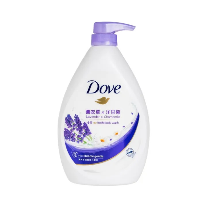 Dove Body Wash Shower Rose + Aloe Vera 1L / Lavender + Chamomile 1L ...