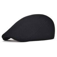 Men berets Fashion Cotton Solid Color Soft Top Casual Newsboy Cap Retro Literary Forward Cap Peak Cap Driver Hat Gift Unisex