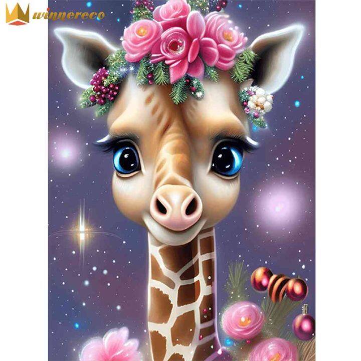 Giraffe Diamond Painting Kits, 5D Diamond Art Kits Full Drill Diamond  Painting Kits for Adults Kids Beginner