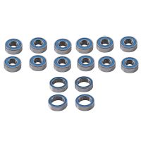 16Piece Sealed Bearing Kit Replacement Parts Accessories for Tamiya TT-02B TT02B 1/10 RC Car Upgrade Parts Accessories