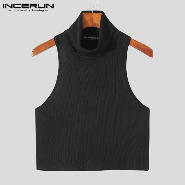 incerun-เสื้อครอปแขนยาวผู้ชาย-เสื้อผ้าทรงครอปสไตล์ตะวันตก