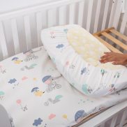 Giường cho bé sơ sinh Linen tấm vừa vặn đàn hồi cotton không thấm nước cot