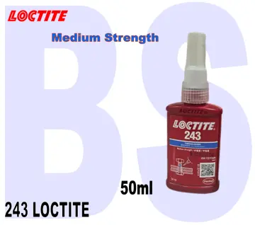 Loctite 243 5ml anaerobic, medium strength threadlocker