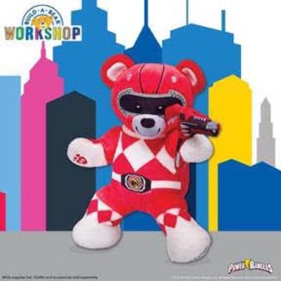 ตุ๊กตาหมี พาวเวอร์เรนเจอร์ สีแดง Power Ranger การ์ตูนญี่ปุ่นบิ้วอะแบร์🌟Build A BearWorkshop🌟❤️‍🔥สินค้าปีเก่าเลิกผลิต❤️‍🔥