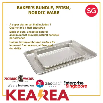 Nordic Ware Prism Baker's Bundle - Quarter + Half Sheet Pan Set
