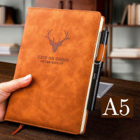 2021360 Pages Super Thick Leather A5 Notebook Daily Business Office Work Notebooks Notepad Diary School Supplies