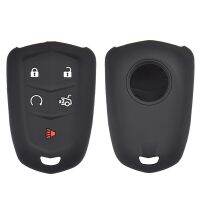 KLL For Cadillac CT6 ATS CTS XTS SRX XT5 Silicone Remote Key Case Fob Shell Cover Skin Holder 5 Button 2015-2019