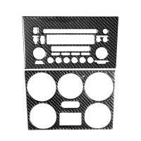 สำหรับ SUZUKI GRAND VITARA 2006-2009รถ Defogging Air Outlet รอรถอุปกรณ์เสริมภายในคาร์บอนไฟเบอร์สีดำสติกเกอร์ตกแต่ง