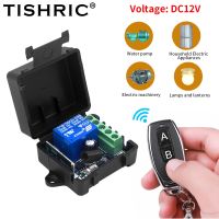 ☍✼♘ TISHRIC 433MHz Wireless Remote Control Switch DC 12V 10A 1CH Universal LED Remote Control RF Transmitter Relay Receiver Module