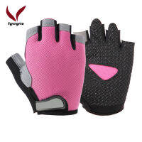 Fgvrgrt Breathable Anti-Slip Halfถุงมือแบบเปิดครึ่งนิ้วสำหรับการขี่จักรยานหรือรถจักรยานยนต์กีฬาGym Golve