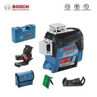 Bosch เลเซอร์3-80CG GLL ระดับมืออาชีพเลเซอร์12เส้นอุปกรณ์การฉายภาพสีเขียวเดินแถวด้วยการเชื่อมต่อบลูทูธ