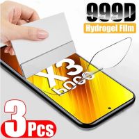 yqcx001 sell well - / 3PCS Front Screen Protector Hydrogel film For Xiaomi Poco M4 X4 X3 NFC M3 M2 Reloaded F2 F3 Pro F4 GT 5G Protective Film