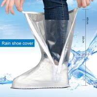 Reusable Rain Shoe Covers Waterproof Shoe Protectors Women Men Rubber Galoshes Motorcycle Cycling Elastic Boots Cover Rain Boots