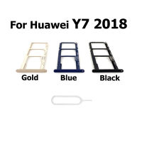 สำหรับ Huawei Y7 2018 ถาดใส่ซิมการ์ดช่องเสียบการ์ด SD ผู้ถือเปลี่ยน-Pueife