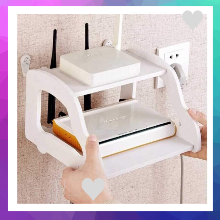 Box Modem Wall Mounted Holder, Tv Box, Modem Holder Shelf Multipurpose Holder Lazada PH