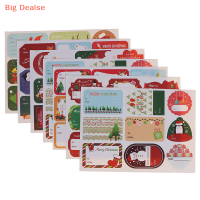 ?Big Dealse 108pcs/12แผ่นสติกเกอร์คริสต์มาสบรรจุภัณฑ์ปิดผนึกฉลากอบของขวัญ