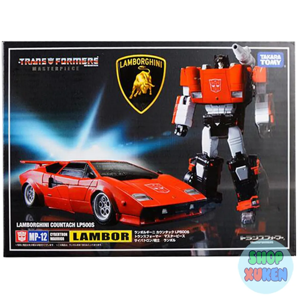 Robot đồ chơi biến hình siêu xe MP-12 Lambor (Lamborghini Countach LP500s)  Transformers Masterpiece bản KO 