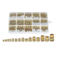 300Piece Thread Knurled Nuts Brass Knurled Threaded Insert Nuts for 3D Printing Injection Molding