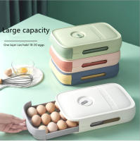 [ส่งเร็วพิเศษ!] กล่องเก็บไข่ กล่องใส่ไข่ อุปกรณ์จัดเก็บ สไตล์มินิมอล Egg Holder Organizer Egg Tray with Handle Stackable ML